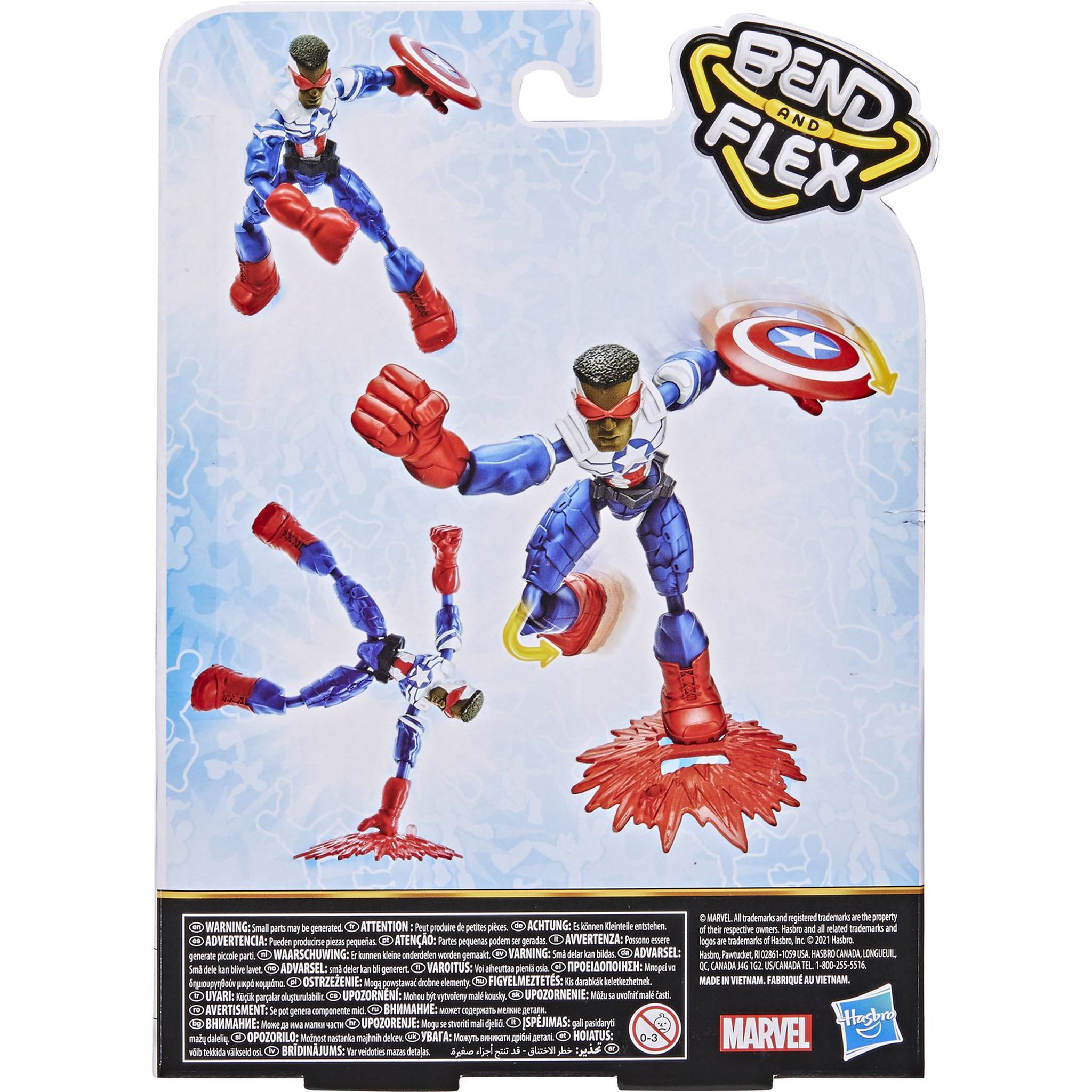 Voir la diapositive 4 : HASBRO Figurines Bend and Flex - Avengers - Falcon