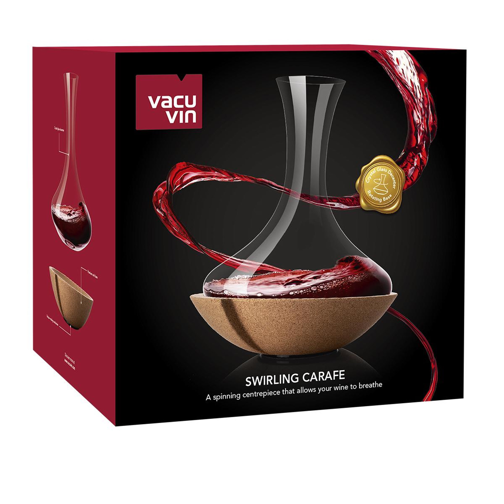 Voir la diapositive 5 : Vacu vin Carafe tourbillonante à décanter - 76010602