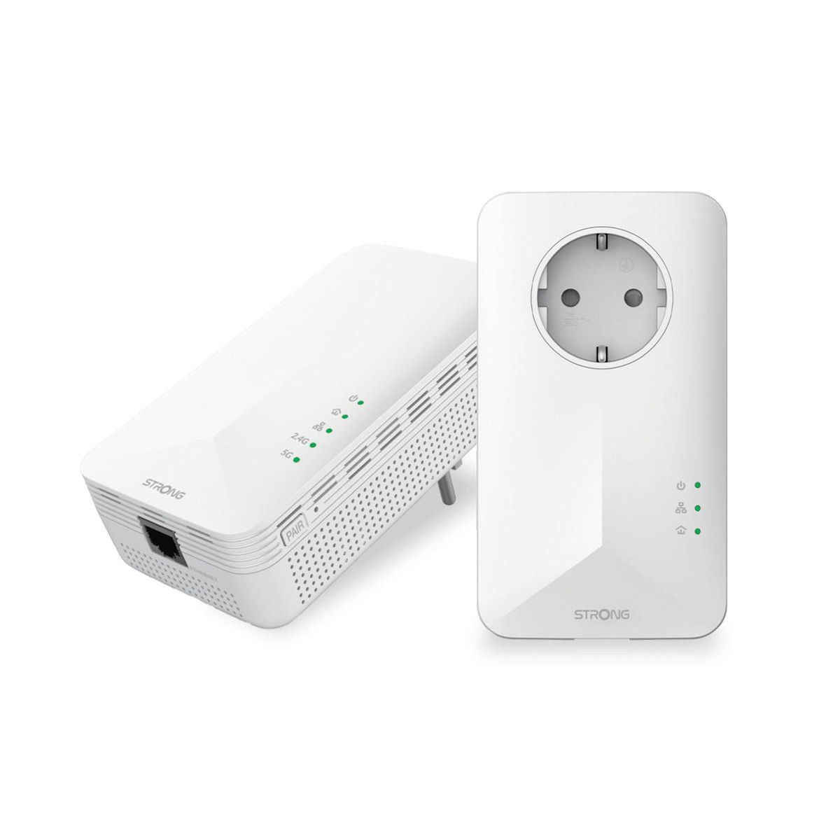 Strong Strong POWERL1000DUOWIFIEUV2 Adaptateur réseau CPL 1000 Mbit/s Ethernet/LAN Wifi Blanc 2 pièce(s)
