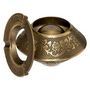 Voir la diapositive 2 : ATMOSPHERA Cendrier Rond en Métal  Oasis  12cm Or