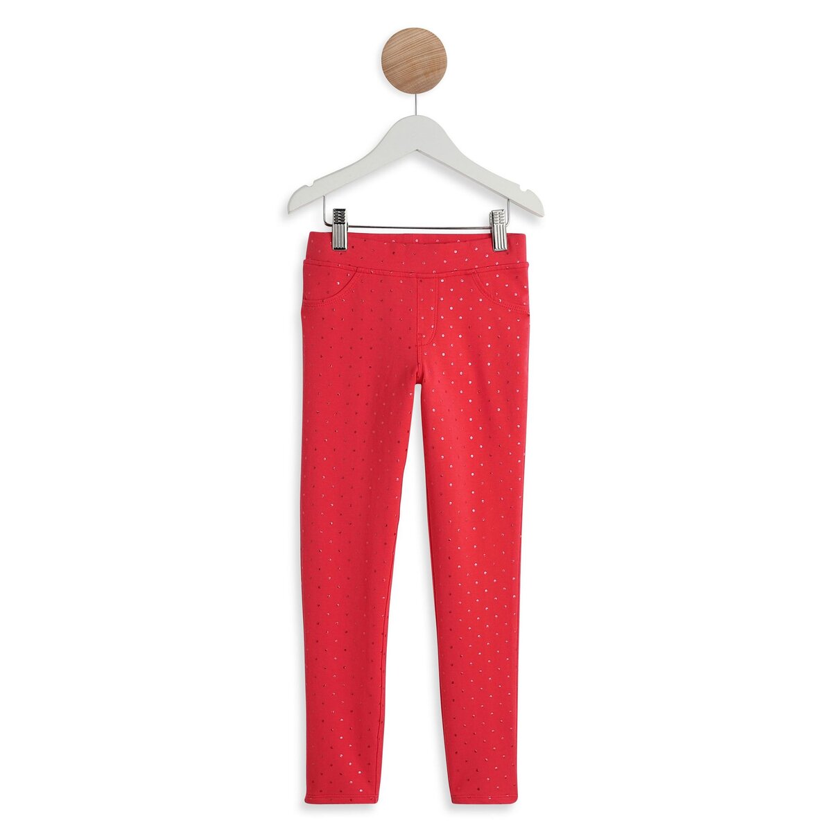 INEXTENSO Pantalon tregging pois rose fille pas cher Auchan.fr