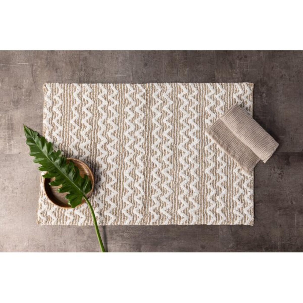 Paris Prix Tapis de Salle de Bain  Philippa  60x90cm Sable