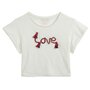 IN EXTENSO Tee-shirt court manches courtes "Love" fille