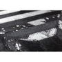Voir la diapositive 3 : Paris Prix Tapis en Cuir Fait Main  Spark  Noir & Argent