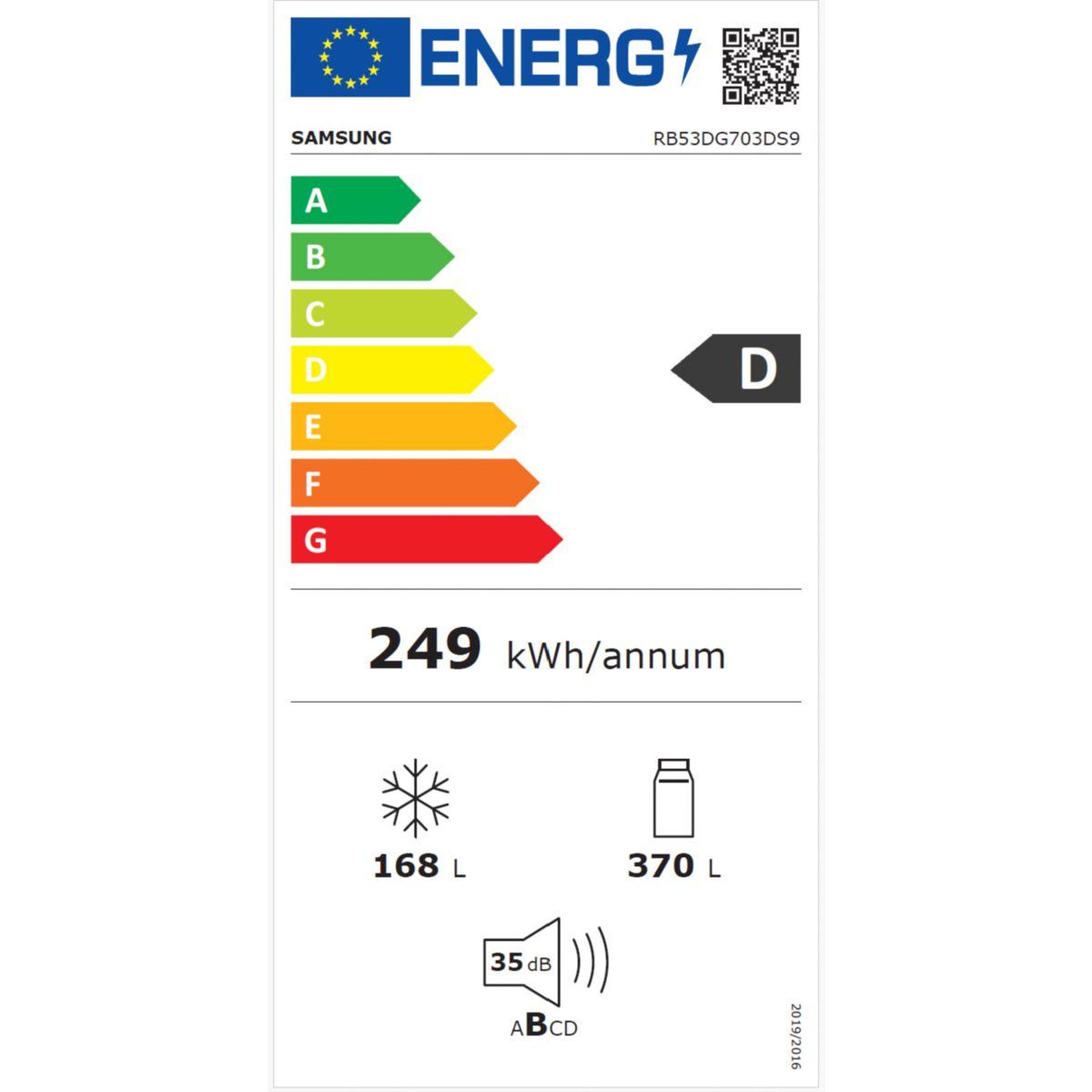 Voir la diapositive 6 : Samsung Réfrigérateur combiné rb53dg703ds9