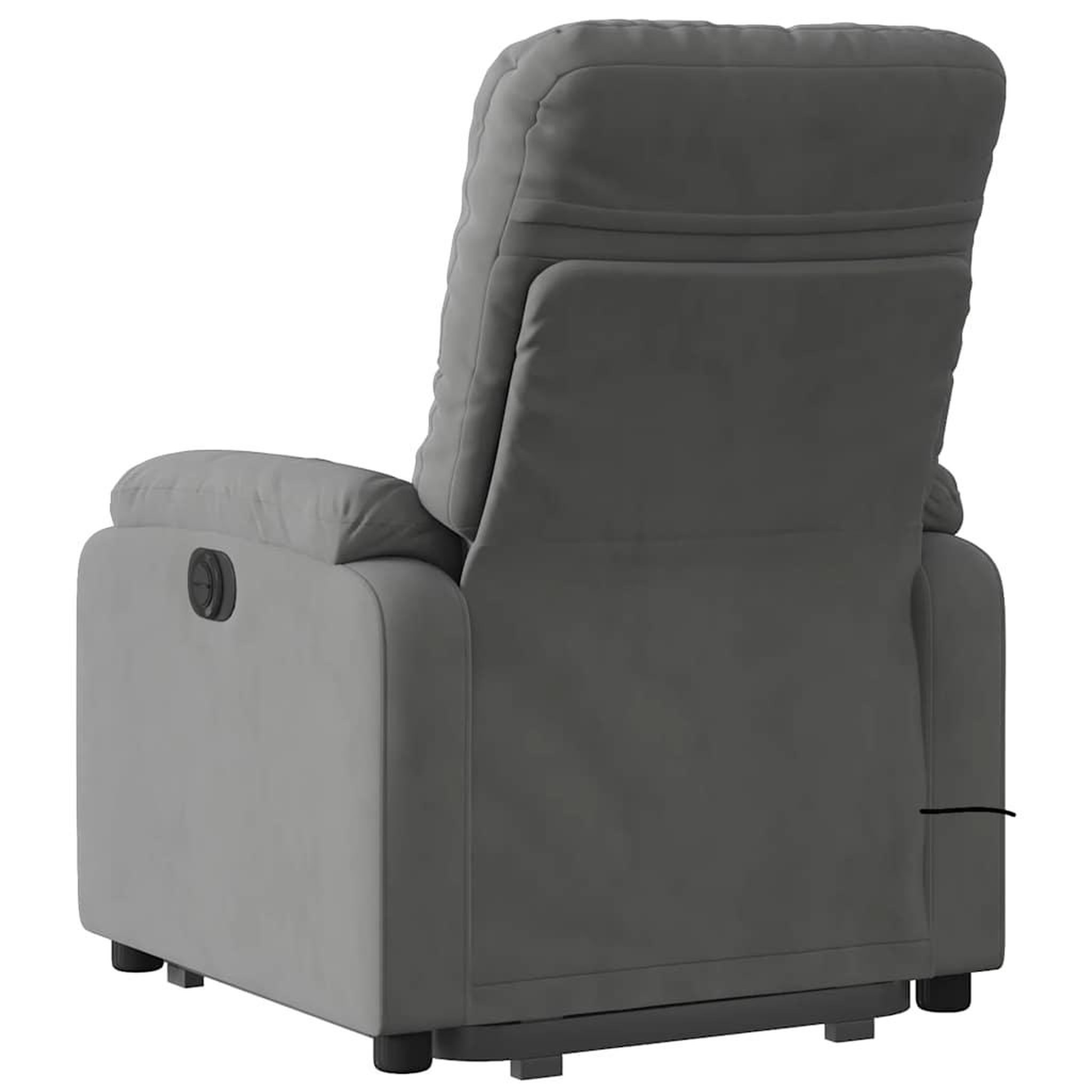 Voir la diapositive 5 : VIDAXL Fauteuil inclinable de massage gris fonce tissu microfibre