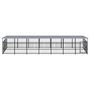 Voir la diapositive 3 : VIDAXL Chenil d'exterieur avec toit pour chiens Acier 13,14 m²