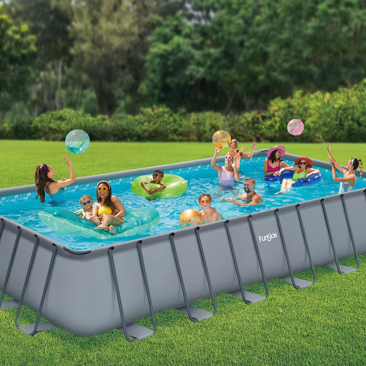 FUNSICLE Piscine tubulaire Funsicle Oasis  7,32x3,66x1,32m