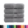 Voir la diapositive 2 : VIDAXL Serviettes de visage de qualité supérieure SOLUND 4 pcs gris