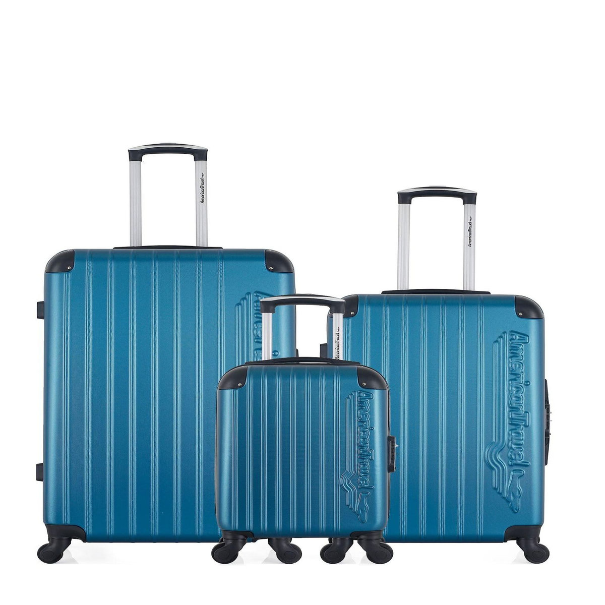 AMERICAN TRAVEL AMERICAN TRAVEL - LOT DE 3 - Valises grand format, weekend et cabine XXS BUDAPEST