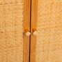 Voir la diapositive 5 : ATMOSPHERA Buffet 4 portes en bois et rotin KISCO - Marron