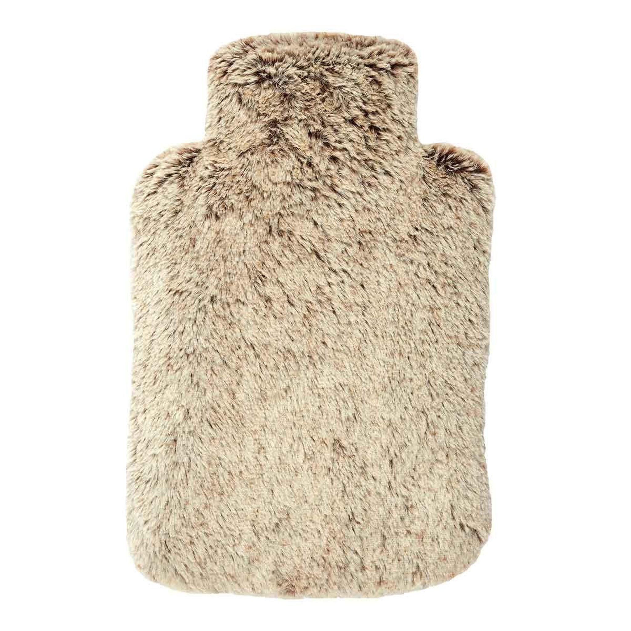 SENSLY Bouillotte déhoussable  micro-ondable  30cm taupe