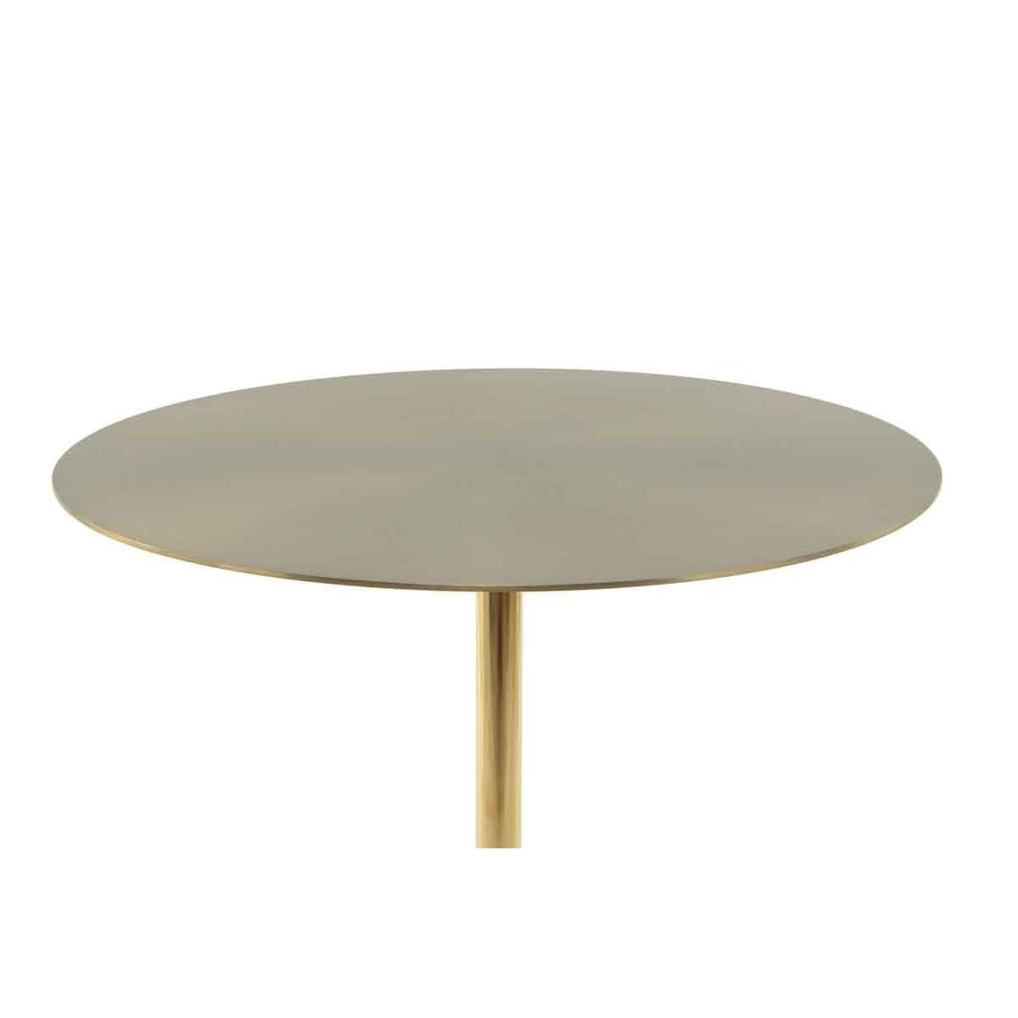 Voir la diapositive 3 : Paris Prix Table d'Appoint Design  Rocio  53cm Blanc & Or