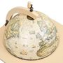 Voir la diapositive 5 : VIDAXL Support de vin autoportant globe Bois d'eucalyptus Vert