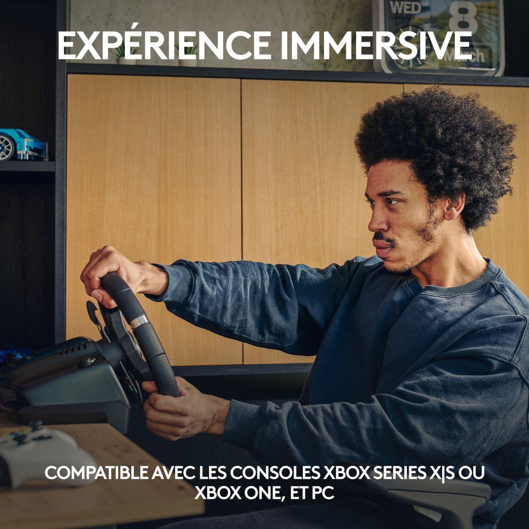 Voir la diapositive 3 : Logitech Volant + Pédalier Volant G920 + Casque G335 Noir