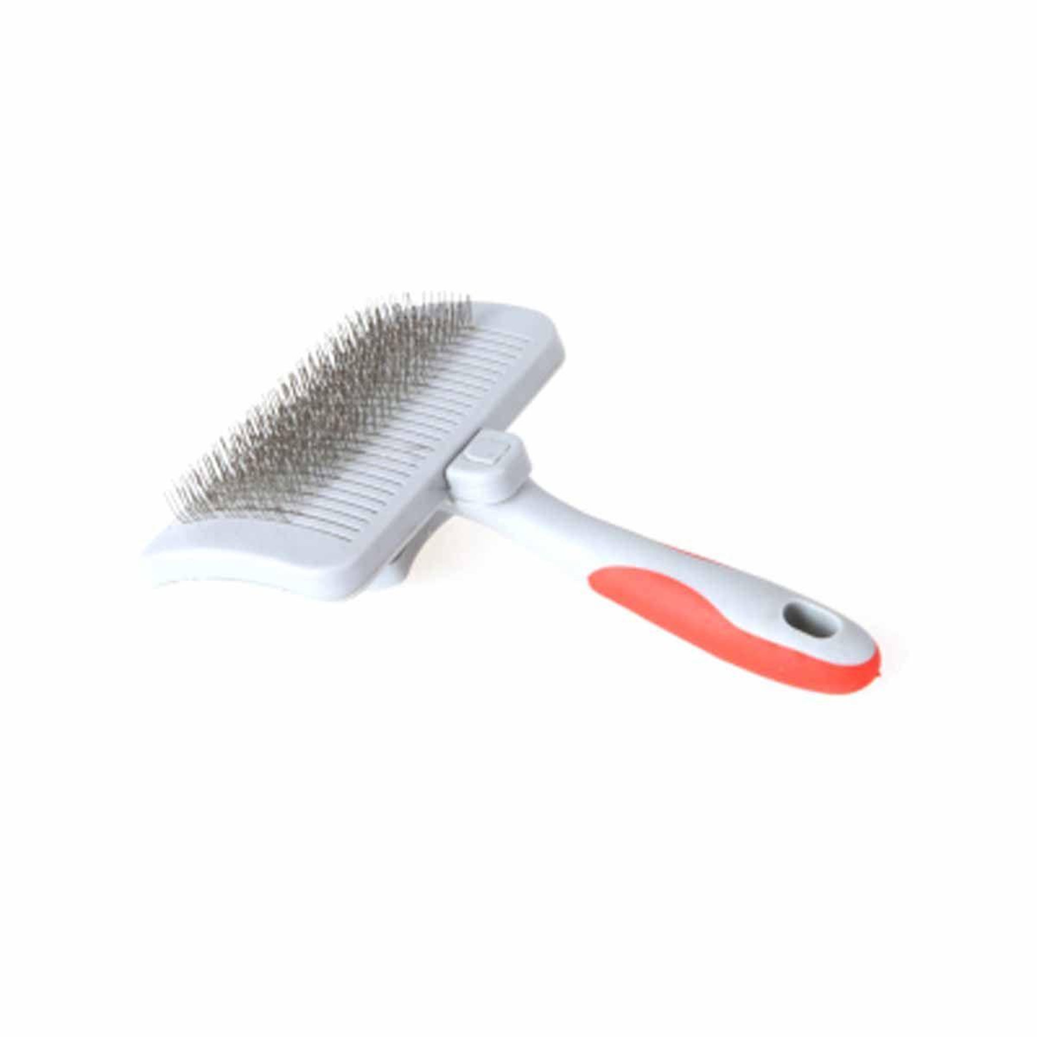 LOVE STORY Brosse de toilettage  rétractable  17cm blanc