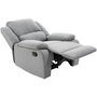 Voir la diapositive 1 : Fauteuil relax manuel HELENE 1 place tissu gris clair