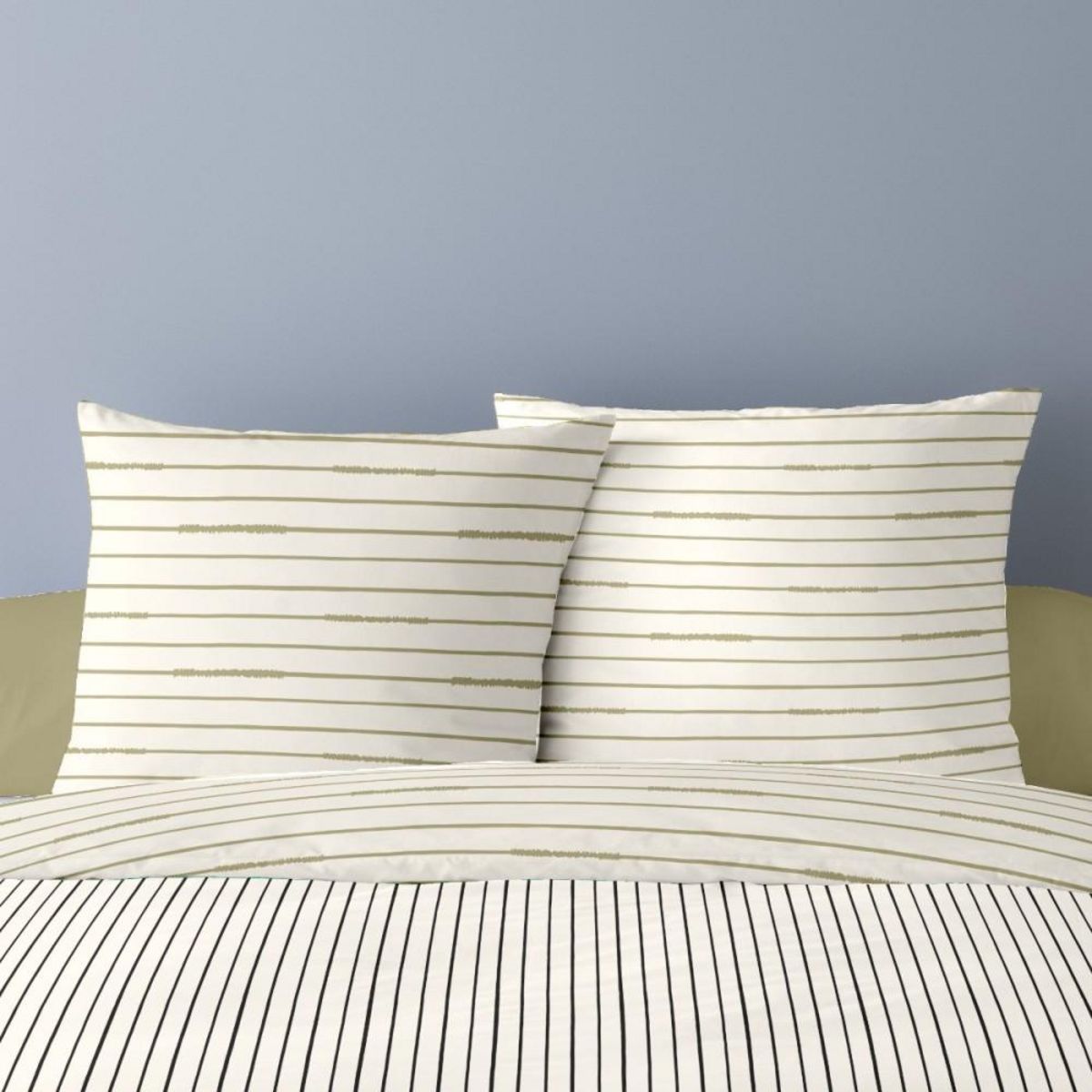 Dourev Housse de couette 240x220 KAITO + 2 taies 100% coton