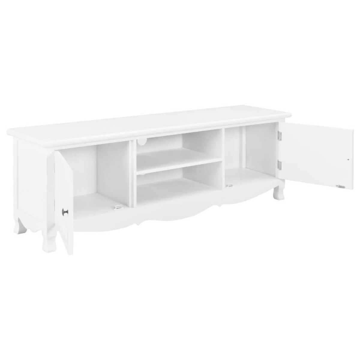 VIDAXL Meuble TV Blanc 120x30x40 cm Bois