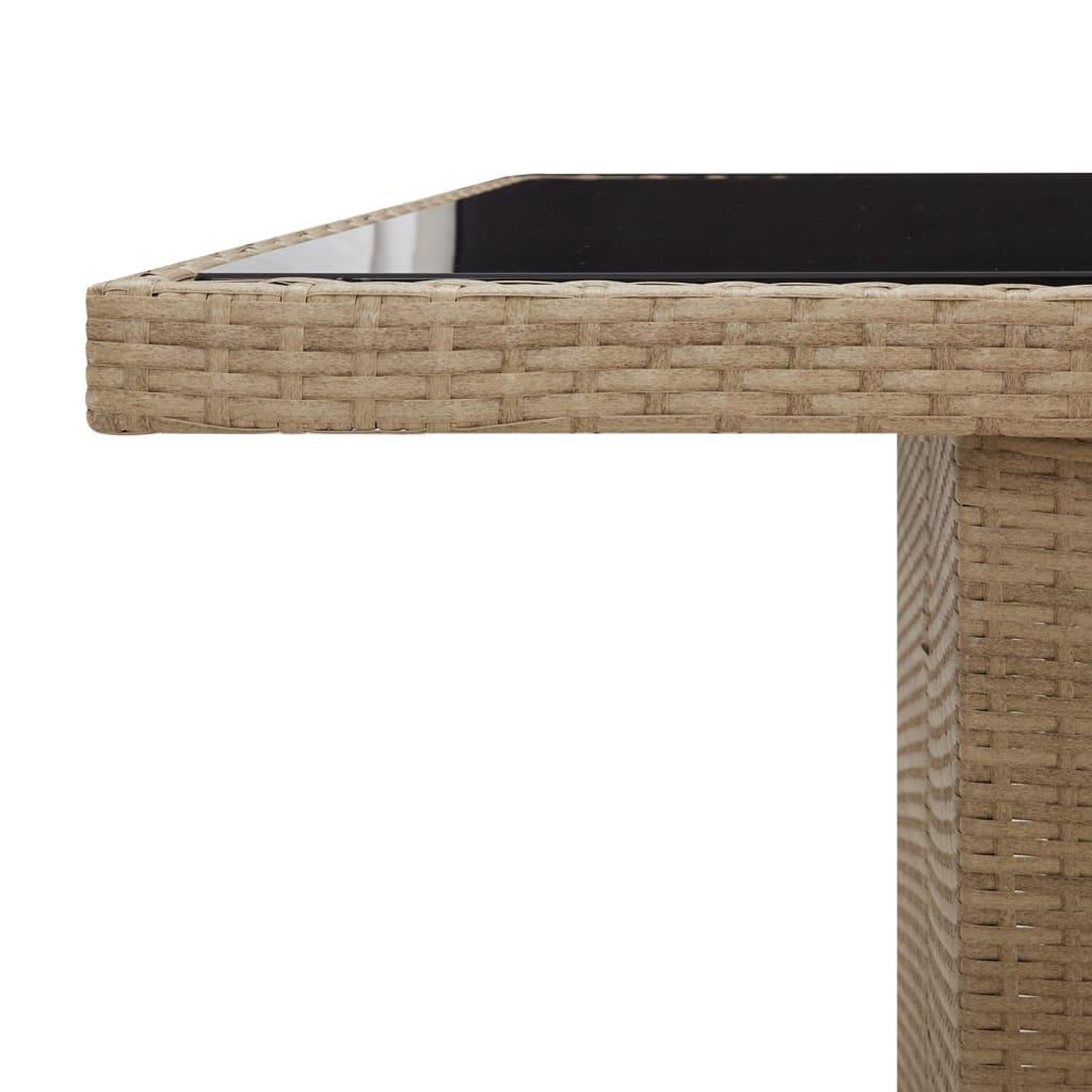 Voir la diapositive 4 : VIDAXL Ensemble a manger de jardin et coussins 11 pcs beige poly rotin