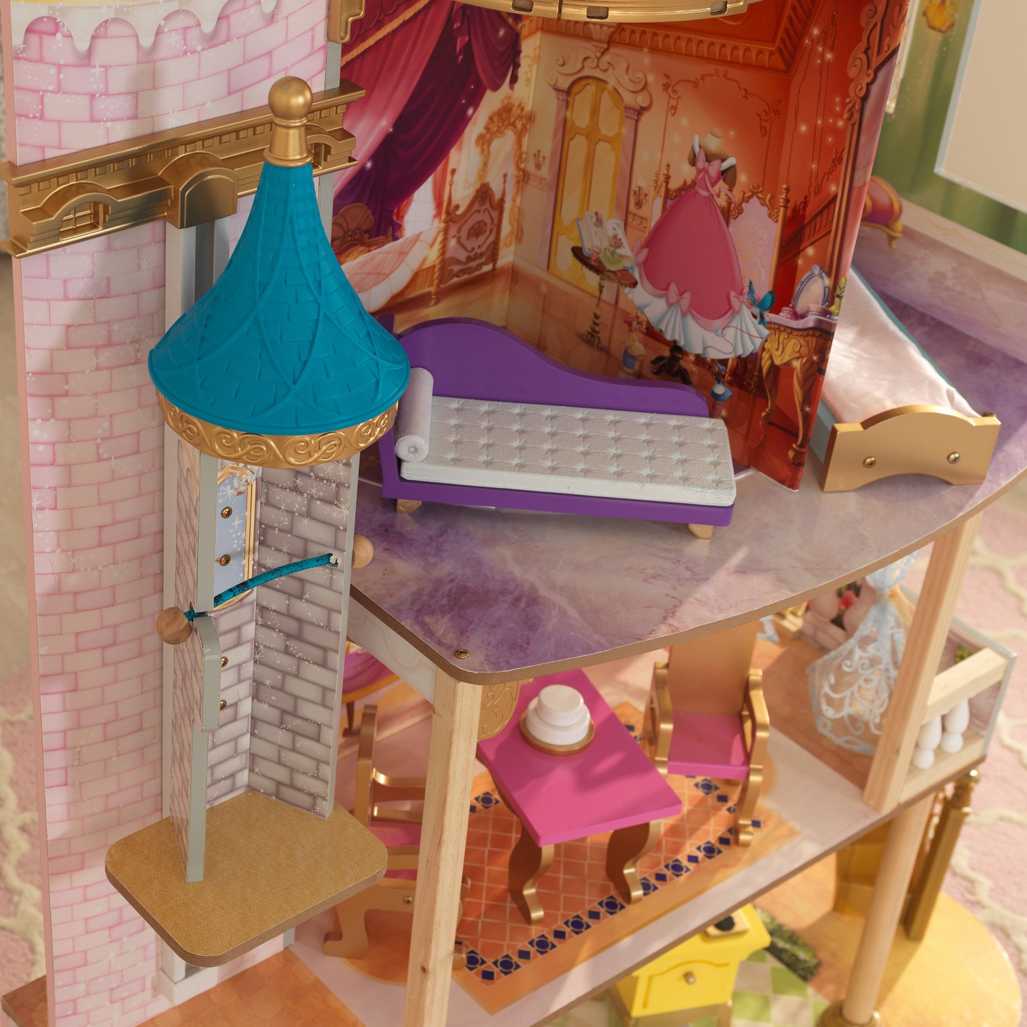 Voir la diapositive 5 : Kidkraft Maison de poupée Célébration Royale - Princesses Disney