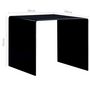 Voir la diapositive 6 : VIDAXL Table basse Noir 50x50x45 cm Verre trempe