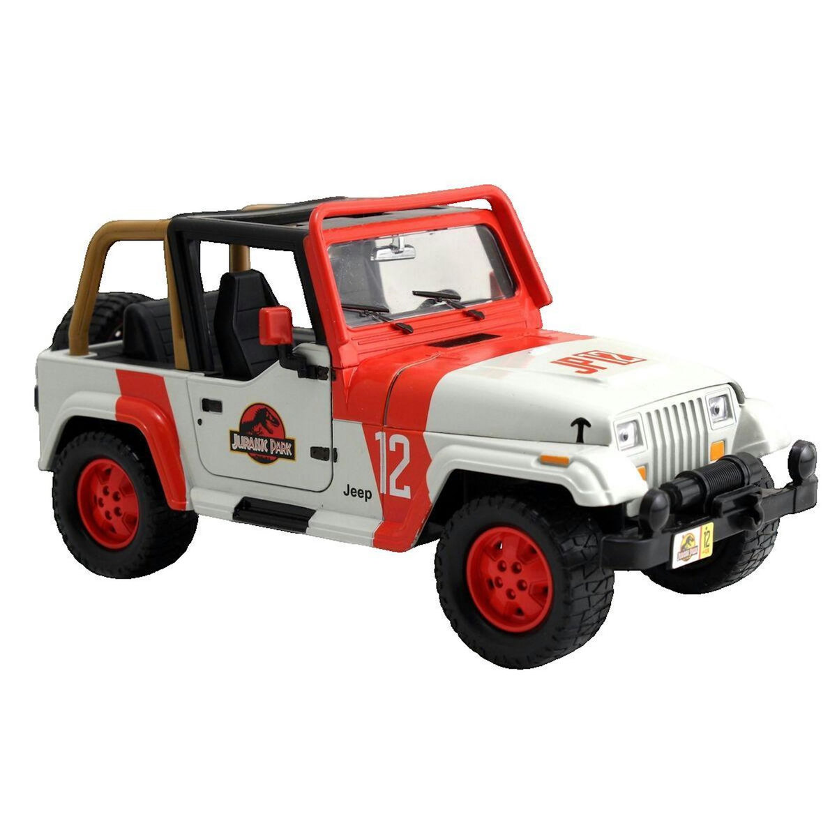 JADA TOYS Petite voiture Jada Toys Jeep Wrangler Jurassic Park rouge