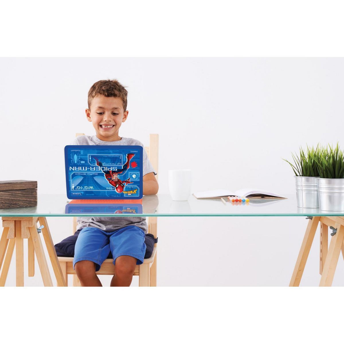 Lexibook Ordinateur éducatif couleur Spiderman bilingue français et anglais
