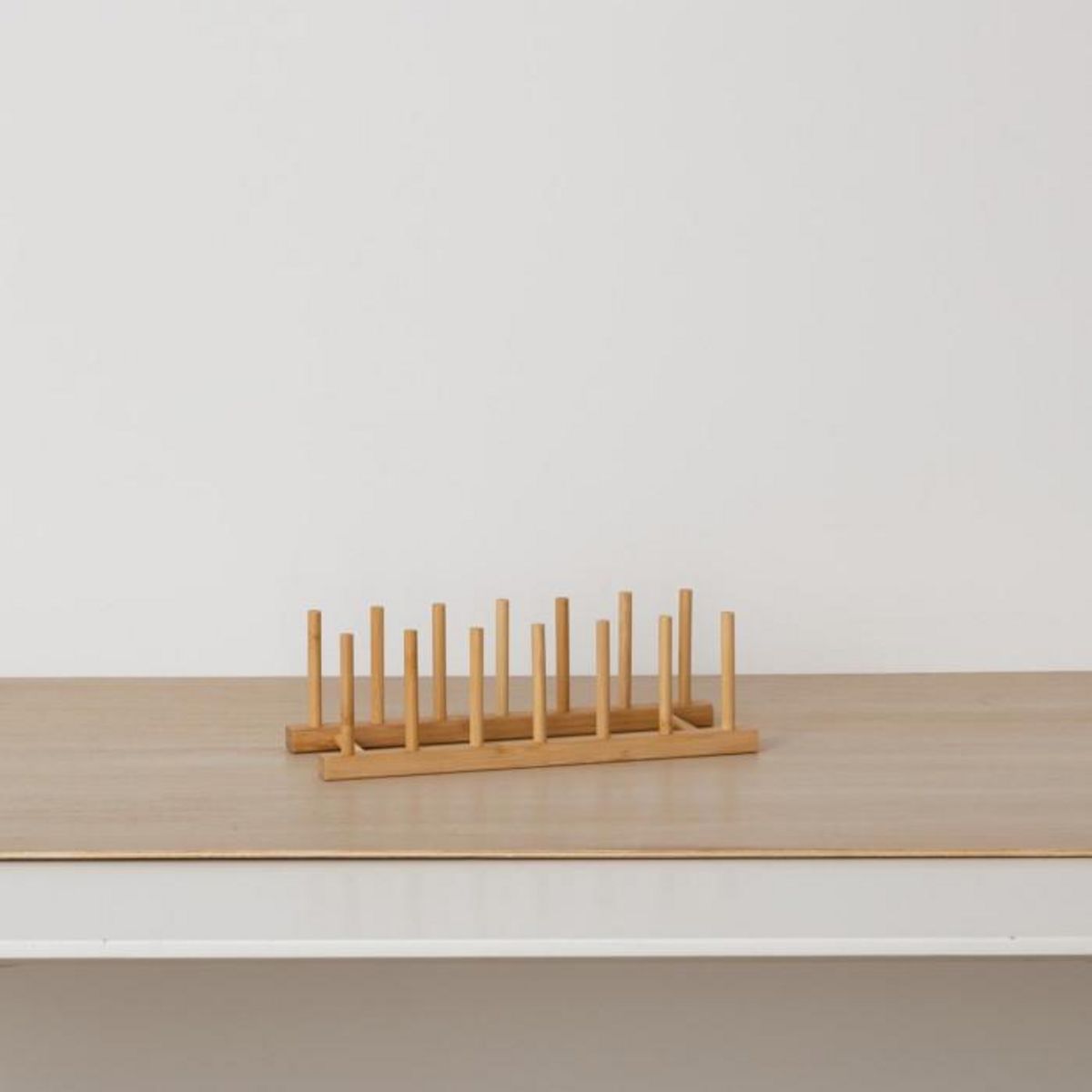 FIVE Rack de Rangement 6 Assiettes  Bambou  30cm Naturel