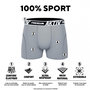 Voir la diapositive 2 : FREEGUN Lot de 4 Boxers longs homme chiné Aktiv Sport