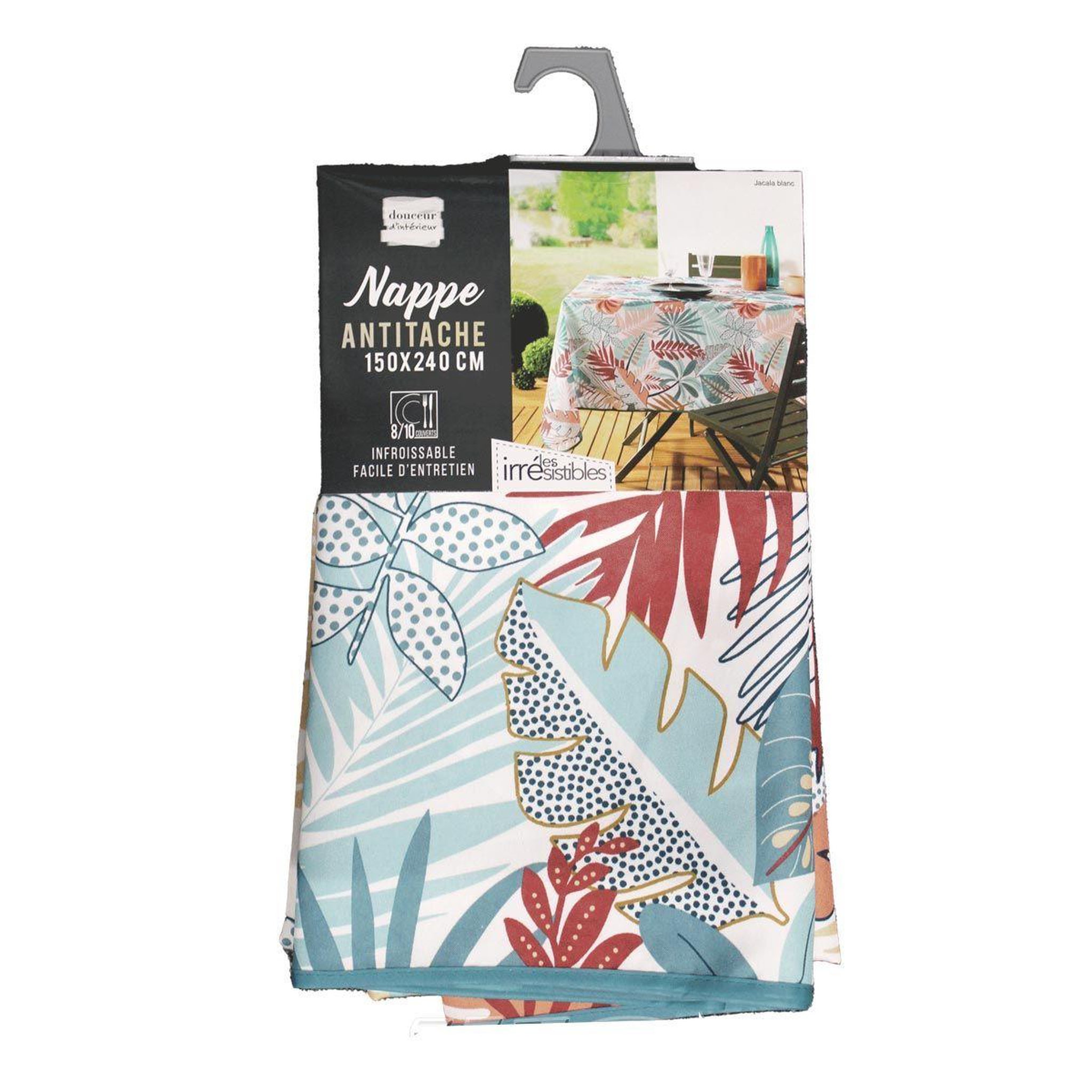 Voir la diapositive 3 : Douceur d'Intérieur Nappe antitache  jacala  150x240cm multicolore