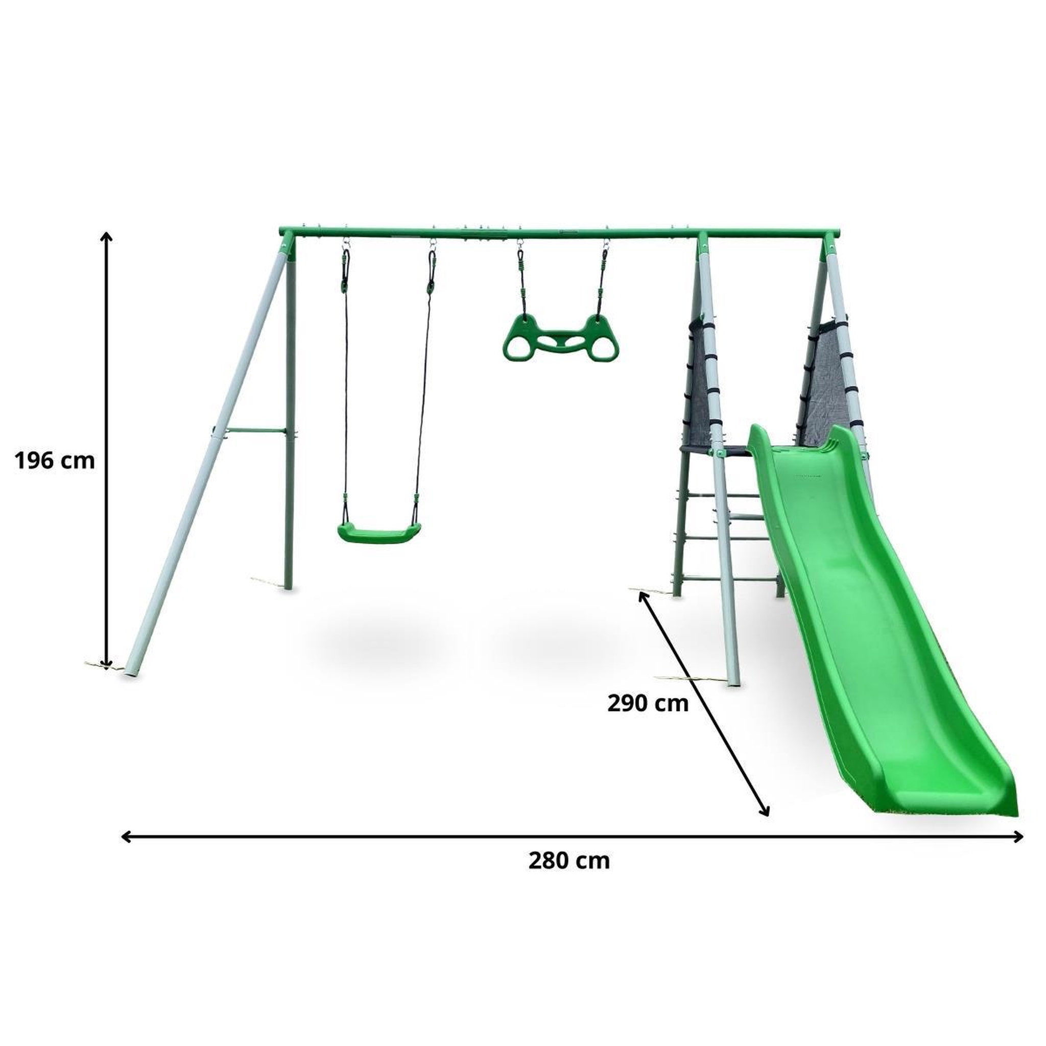 Voir la diapositive 5 : HYPERMOTION Aire de Jeux XXL Enfant avec Balançoire, Toboggan et Trapèze