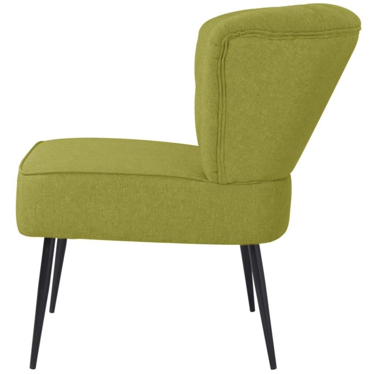 VIDAXL Chaise de cocktail Vert Tissu