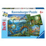 Voir la diapositive 1 : RAVENSBURGER Puzzles 3x49 pièces Fascination des Dinosaures