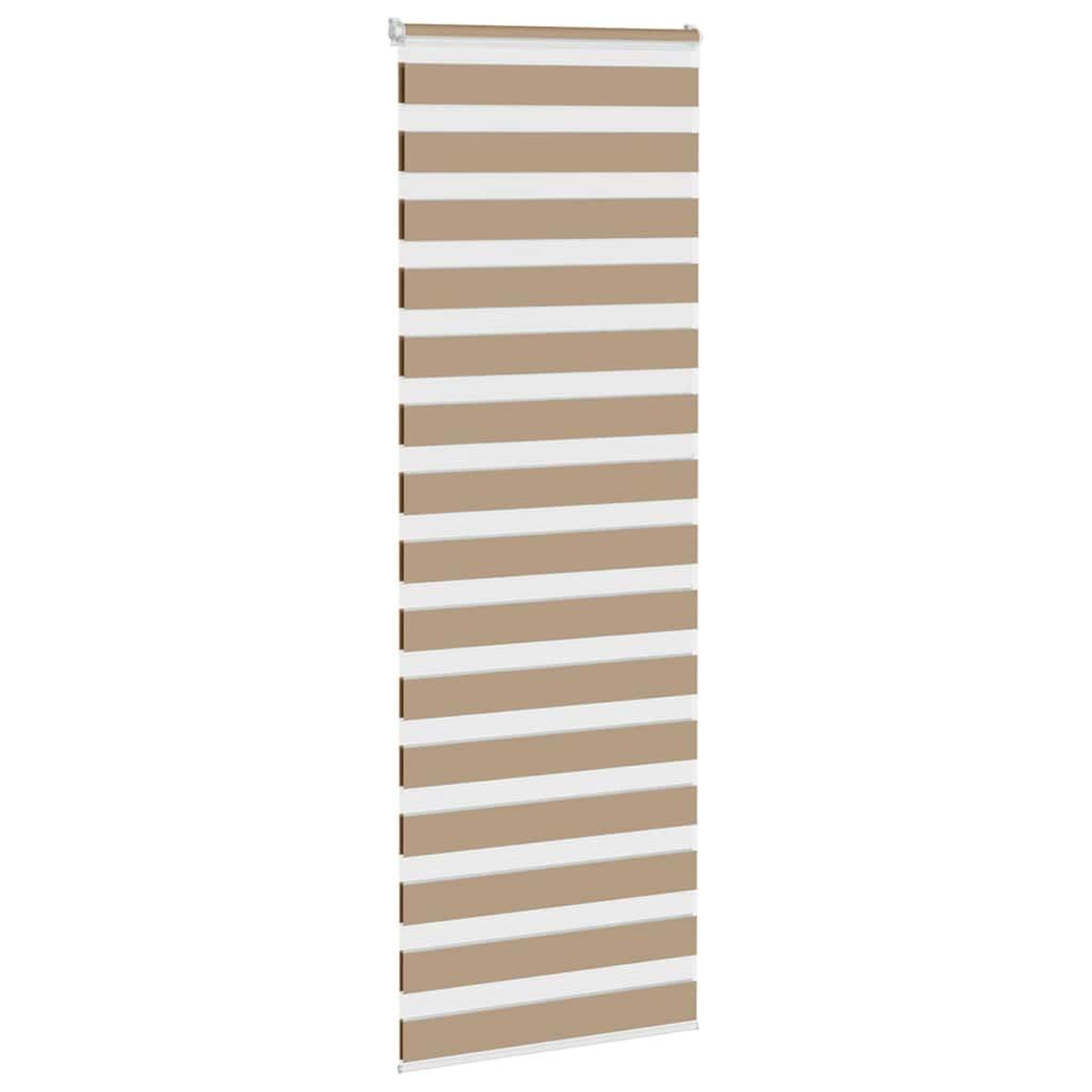 Voir la diapositive 3 : VIDAXL Store zebre marron sable largeur du tissu 65,9 cm polyester