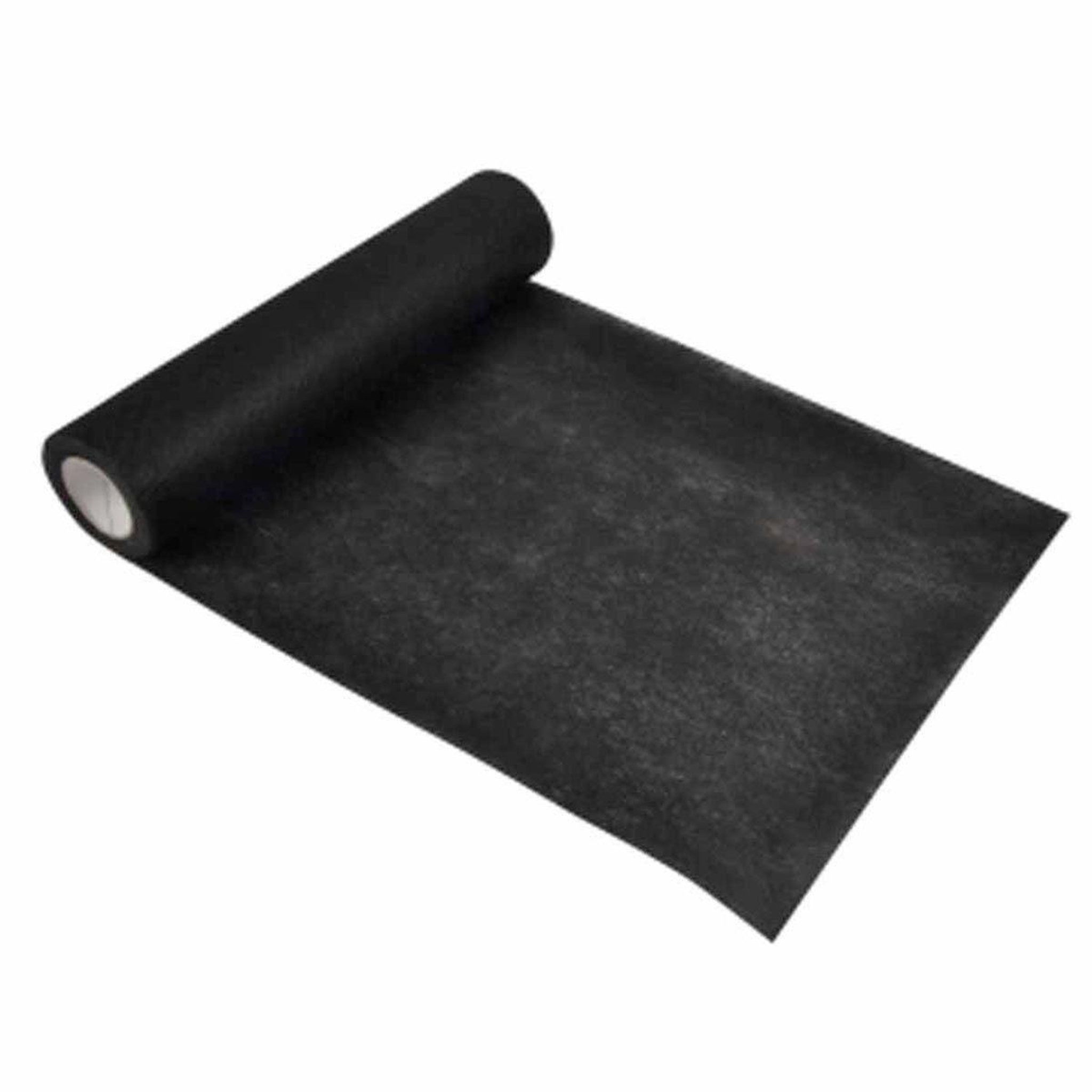 HOMEA Chemin de table jetable  intissé  30cmx7m noir