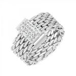 SC CRYSTAL Bague taille 54 par SC Crystal. Coloris disponibles : Gris