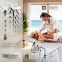 Voir la diapositive 4 : tectake Table de massage portable pliante 2 zones avec sac de transport inclus blanc