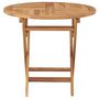 Voir la diapositive 3 : VIDAXL Table pliable de jardin 85x76 cm Bois de teck solide