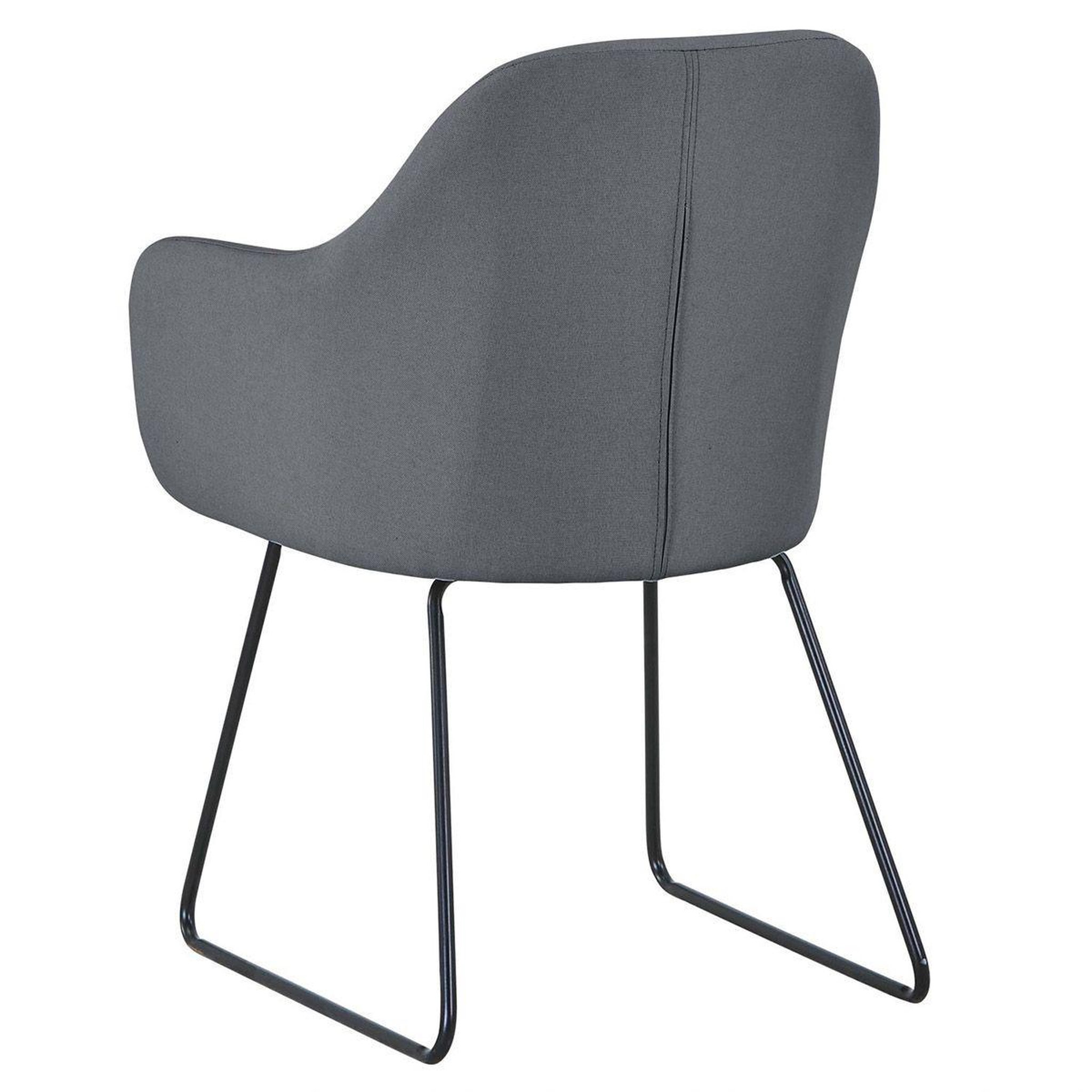 Voir la diapositive 4 : Paris Prix Fauteuil Design  Blida  87cm Gris & Noir
