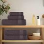 Voir la diapositive 3 : VIDAXL Essuie mains 2 pcs anthracite 50x100 cm 360 g m² 100% coton