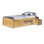 Voir la diapositive 1 : Paris Prix Lit Enfant Multi-Rangements  Clark  90x200cm Naturel