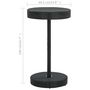 Voir la diapositive 6 : VIDAXL Table de jardin Noir 60,5x106 cm Resine tressee