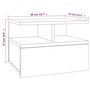 Voir la diapositive 6 : VIDAXL Tables de chevet flottantes 2 pcs Chene sonoma Bois ingenierie