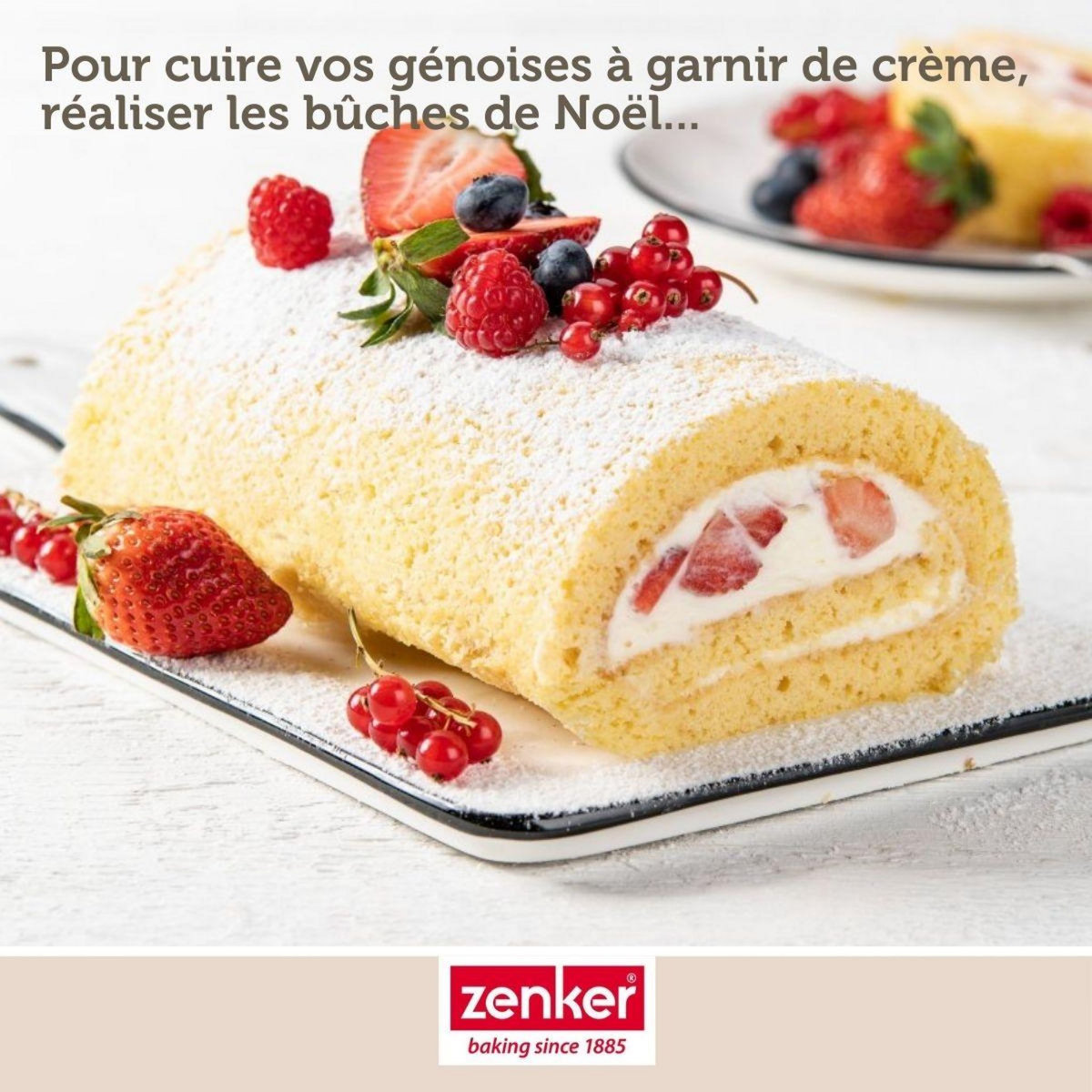 ZENKER Moule à génoise et biscuit roulé en silicone 36 x 27 cm Zenker Sweet Sensation