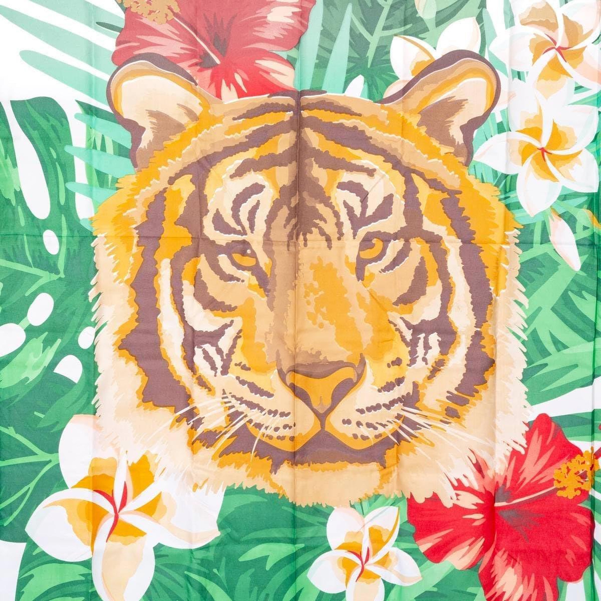Voir la diapositive 2 : FIVE Rideau de douche  tropical  180x200cm blanc