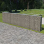 Voir la diapositive 1 : VIDAXL Mur a gabion avec couvercles Acier galvanise 600x30x150 cm