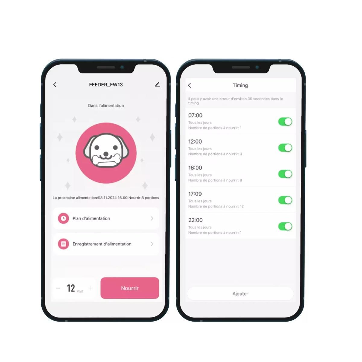 LIVOO Distributeur de croquettes automatique 5w noir - PET106