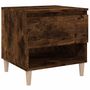 Voir la diapositive 2 : VIDAXL Table de chevet Chene fume 50x46x50 cm Bois d'ingenierie