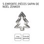 Voir la diapositive 4 : ZENKER Lot de 5 emporte-pièces de Noël en forme de sapin Zenker Emporte-pièces